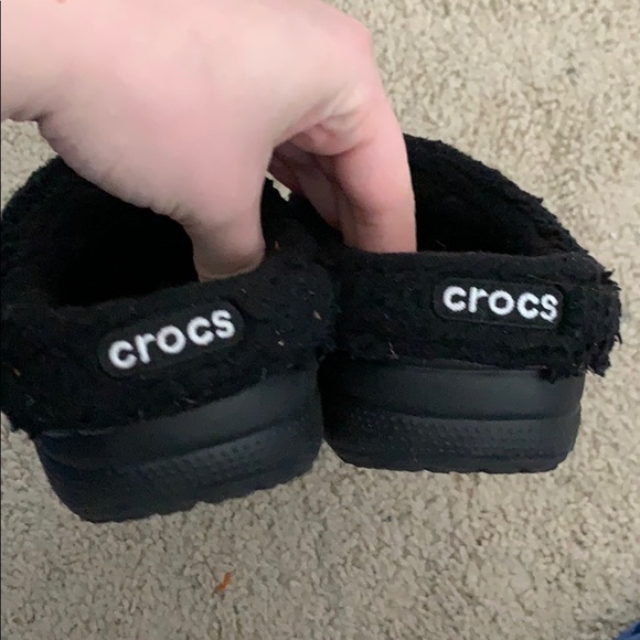 nude fleece lined crocs